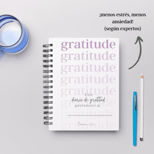 Página de Agradecimiento en el Diario de Gratitud LÖwe.me
