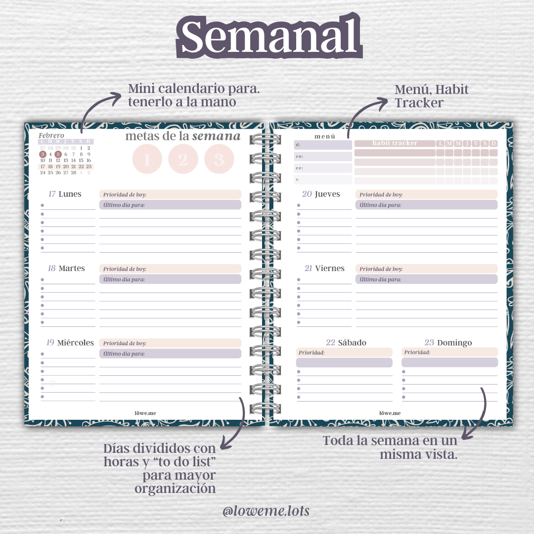 Weekly Chaos Planner — Agenda Semanal 2026